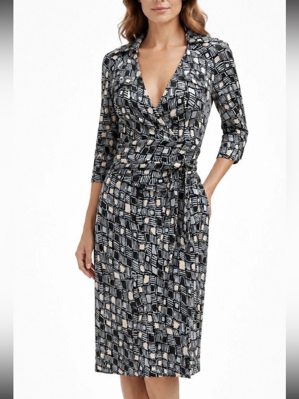 Diane Von Furstenberg - Vintage “Denise” Silk Wrap Dress - Sz. 8